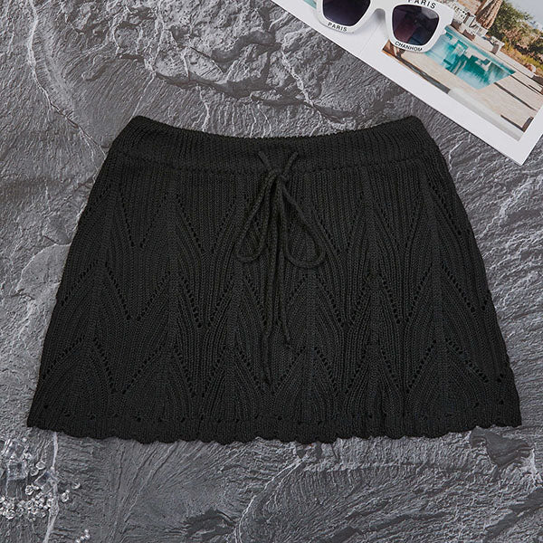 Noelle Light Knit Swim Cover-Up Skirt