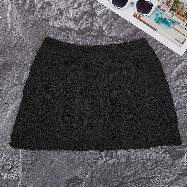 Noelle Light Knit Swim Cover-Up Skirt