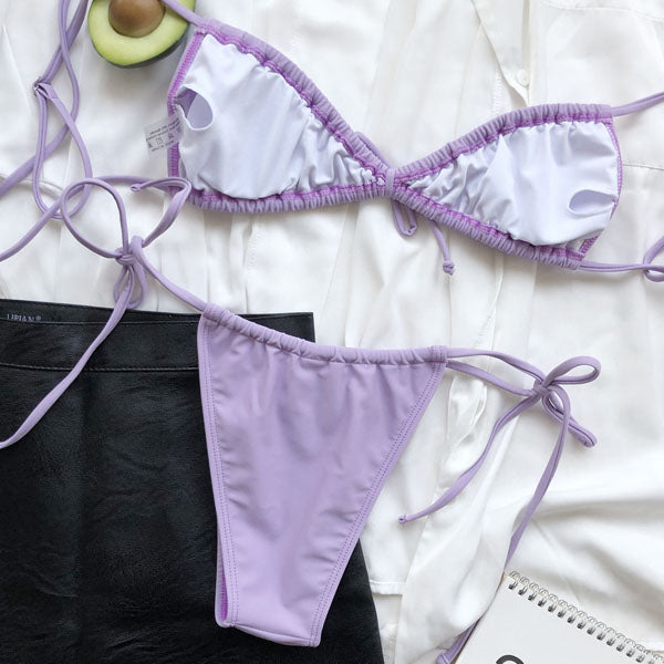 Narissa Tie Front String Bikini Set