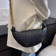 Gillian Quilted Hobo Chain Bag
