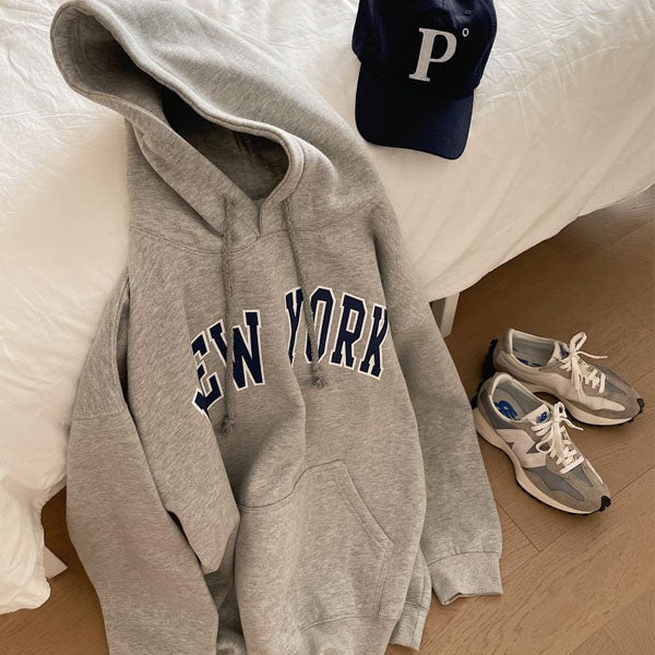 Threaded Pear Maya Print Oversized Sporty Hoodie