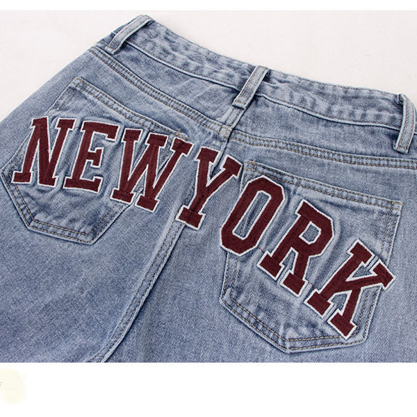 Emilia "NEW YORK" High Rise Straight Denim Jeans
