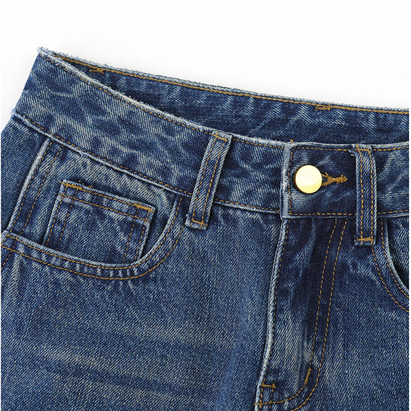 Jasmine Deep Blue Wash Denim Relax Jeans