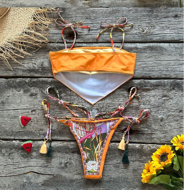 Bailey Floral Handkerchief Bikini Set
