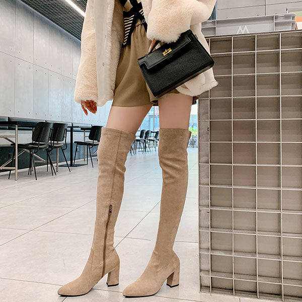 Haliya Over The Knee Suede Boots