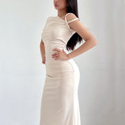 Elina Asymmetrical One Shoulder Bodycon Dress
