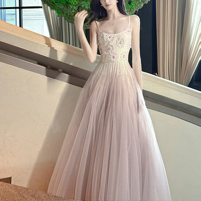Lyra Romantic Lace Embellishment Tulle Evening Dress