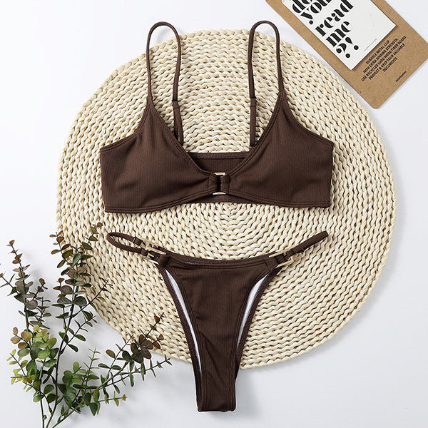 Yulia Ribbed Style Bikini Set