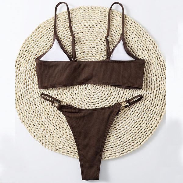 Yulia Ribbed Style Bikini Set