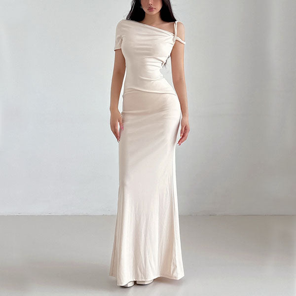 Elina Asymmetrical One Shoulder Bodycon Dress