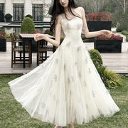 Evelune Butterfly Lace Embellishment Tulle Evening Dress