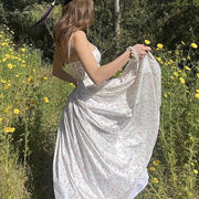 Helena Spaghetti Strap Floral Maxi Dress