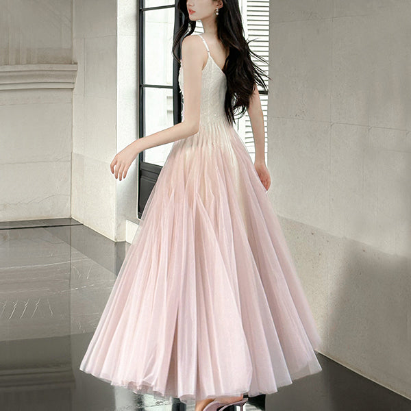 Lyra Romantic Lace Embellishment Tulle Evening Dress
