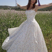 Helena Spaghetti Strap Floral Maxi Dress