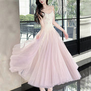 Lyra Romantic Lace Embellishment Tulle Evening Dress