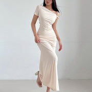 Elina Asymmetrical One Shoulder Bodycon Dress