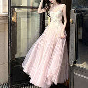 Lyra Romantic Lace Embellishment Tulle Evening Dress