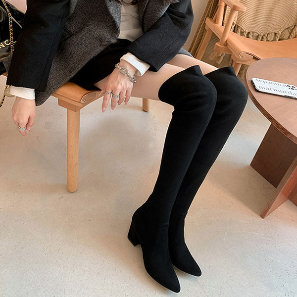 Haliya Over The Knee Suede Boots