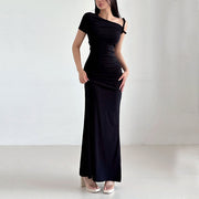 Elina Asymmetrical One Shoulder Bodycon Dress