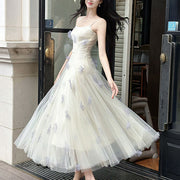 Evelune Butterfly Lace Embellishment Tulle Evening Dress