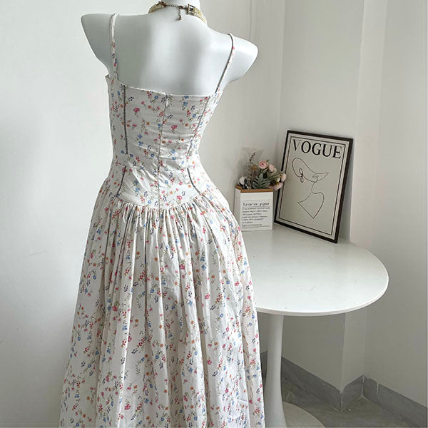 Helena Spaghetti Strap Floral Maxi Dress