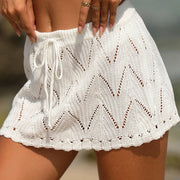 Noelle Light Knit Swim Cover-Up Skirt