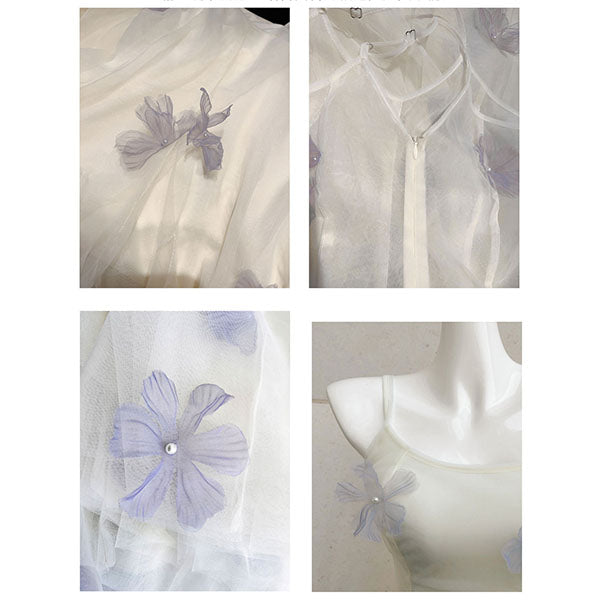 Evelune Butterfly Lace Embellishment Tulle Evening Dress