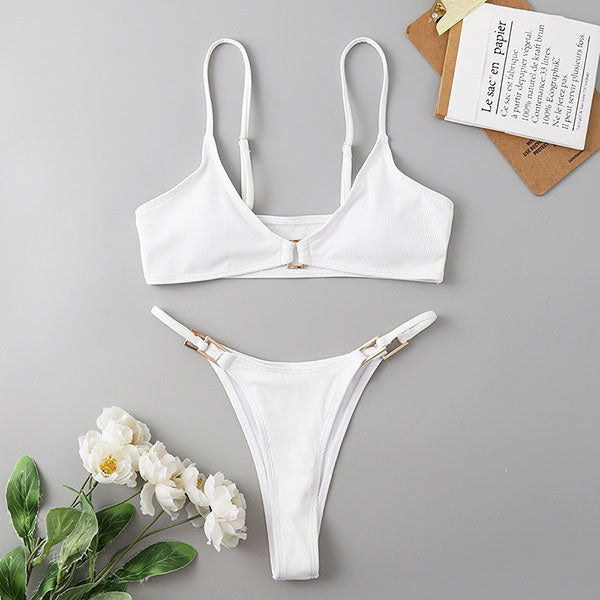 Yulia Ribbed Style Bikini Set
