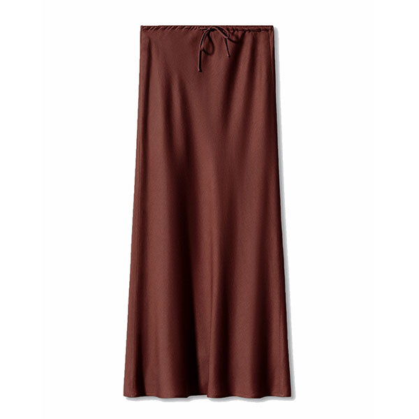 Amy Flawless Satin Midi Skirt