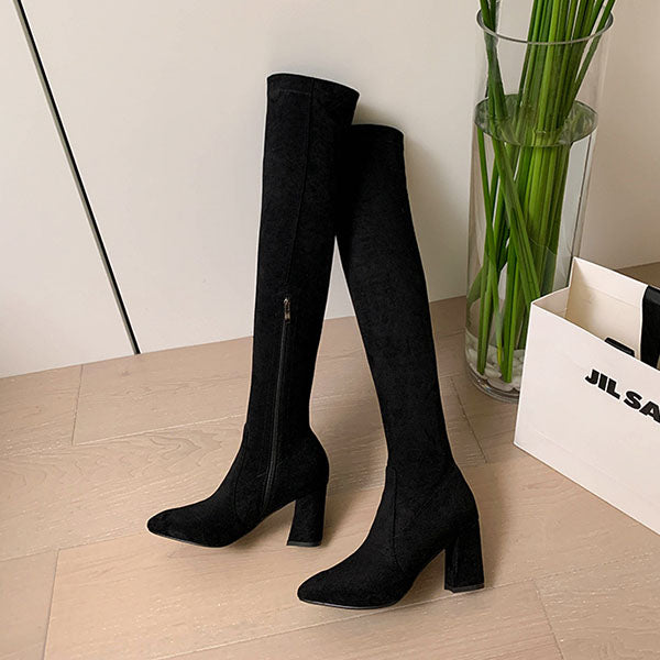 Haliya Over The Knee Suede Boots