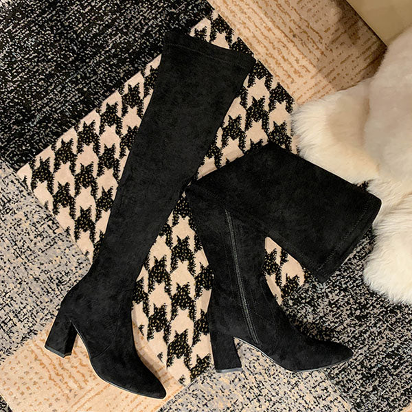 Haliya Over The Knee Suede Boots