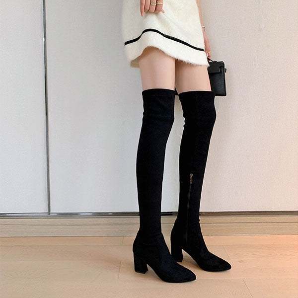 Haliya Over The Knee Suede Boots