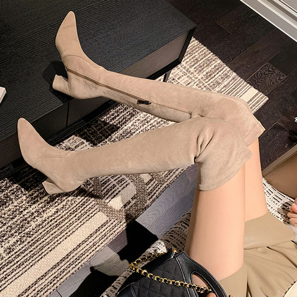 Haliya Over The Knee Suede Boots