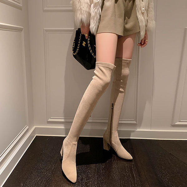 Haliya Over The Knee Suede Boots