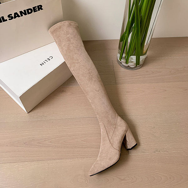 Haliya Over The Knee Suede Boots