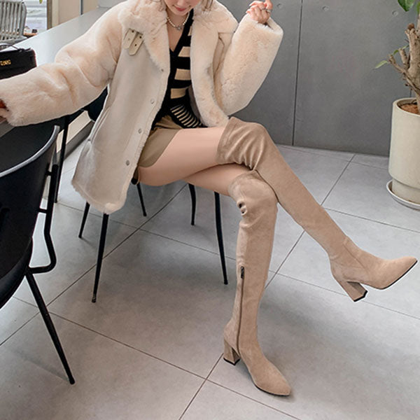 Haliya Over The Knee Suede Boots
