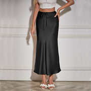 Amy Flawless Satin Midi Skirt