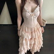 Eleana Romantic Blossom Layered Ruffle Maxi Dress
