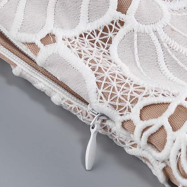 Diane White All Lace Embroidered Dress