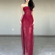 Elyssa Rare Beauty Bustier Tulle Bodycon Dress