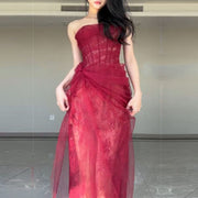 Elyssa Rare Beauty Bustier Tulle Bodycon Dress