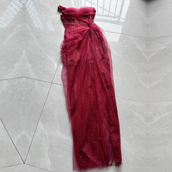Elyssa Rare Beauty Bustier Tulle Bodycon Dress