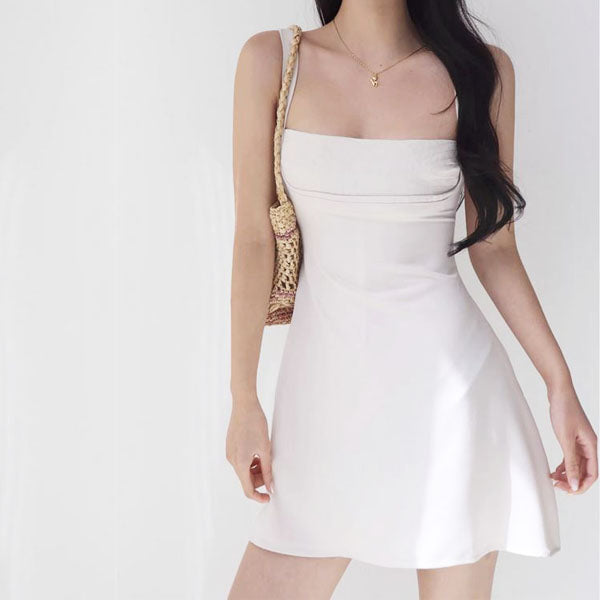 Andrea Satin Mini Dress