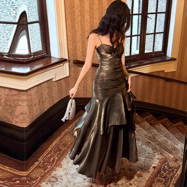 chrome maxi dress CHROME VISION OPEN BACK DRESS | BLACK | Third Form | Event Ready Dresses & Fashion | Australian Designer THIRD FORM