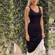 Annica Black Sleeveless Bodycon Maxi Dress