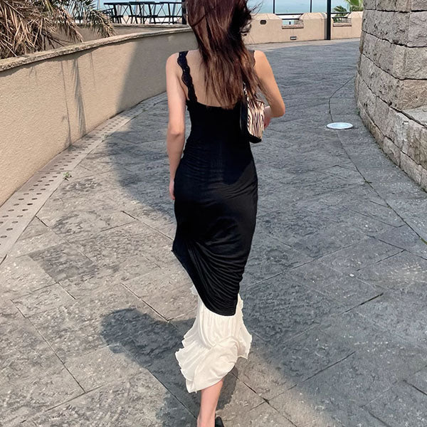 Annica Black Sleeveless Bodycon Maxi Dress