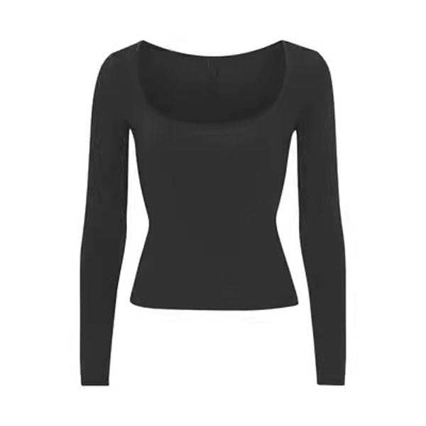Kim Scoop Neck Long Sleeve Top