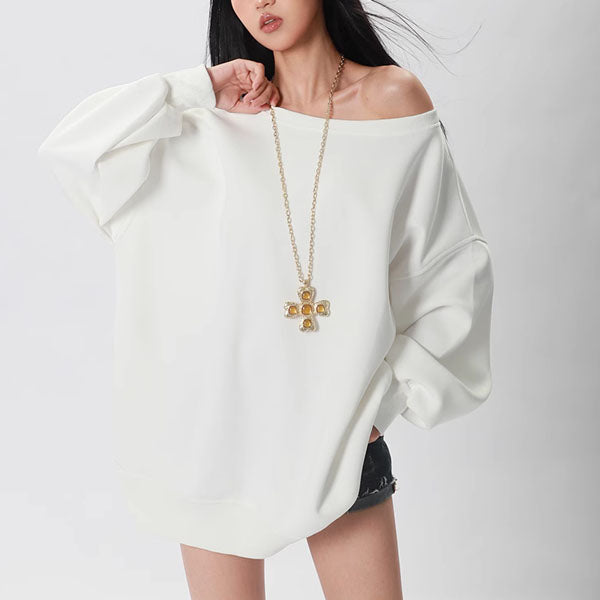 Emma Oversized Boat Neck Lounge Sweater