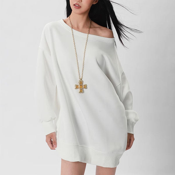 Emma Oversized Boat Neck Lounge Sweater
