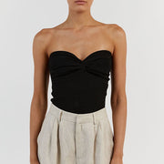 Maggie Twist Front Knit Tube Top